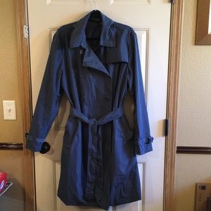 Steel Blue Lightweight Trench Coat